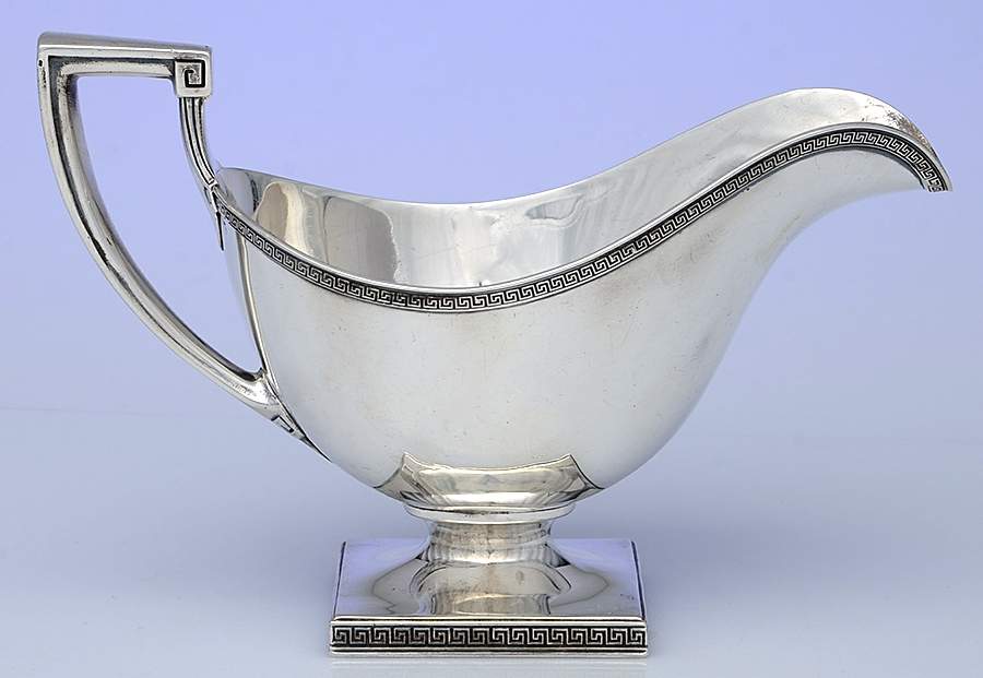 Etruscan (Sterling, Hollowware) Sterling Gravy Boat No Underplate by Gorham Silver-1