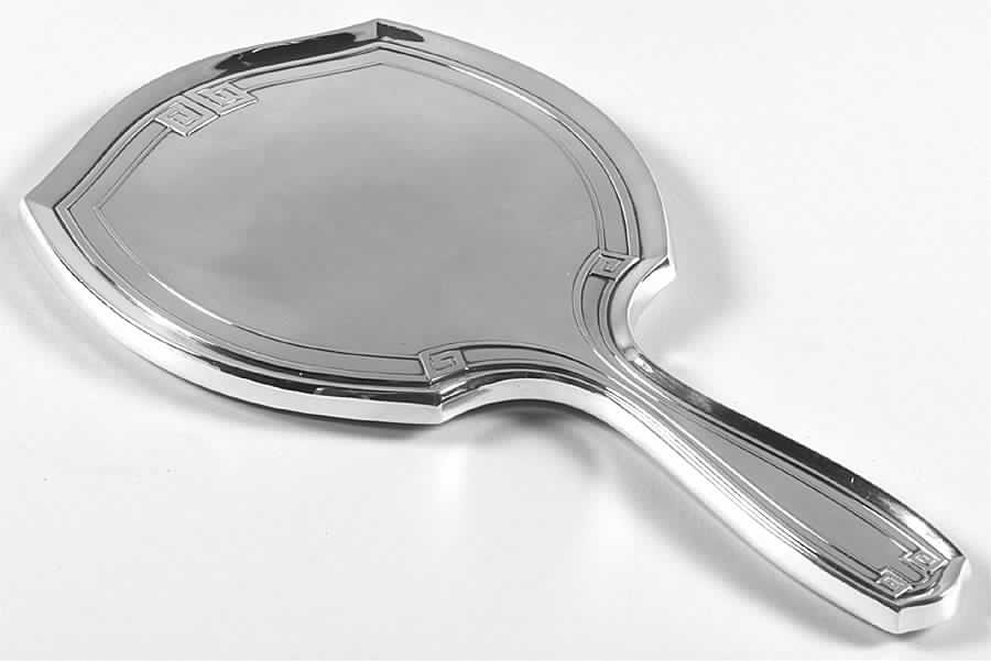 Etruscan (Sterling, Hollowware) Mirror with Handle by Gorham Silver-1