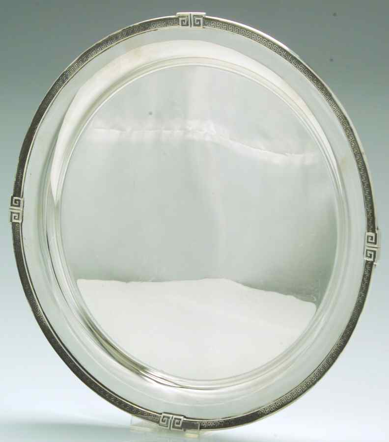 Etruscan (Sterling, Hollowware) 12" Round Tray by Gorham Silver-1