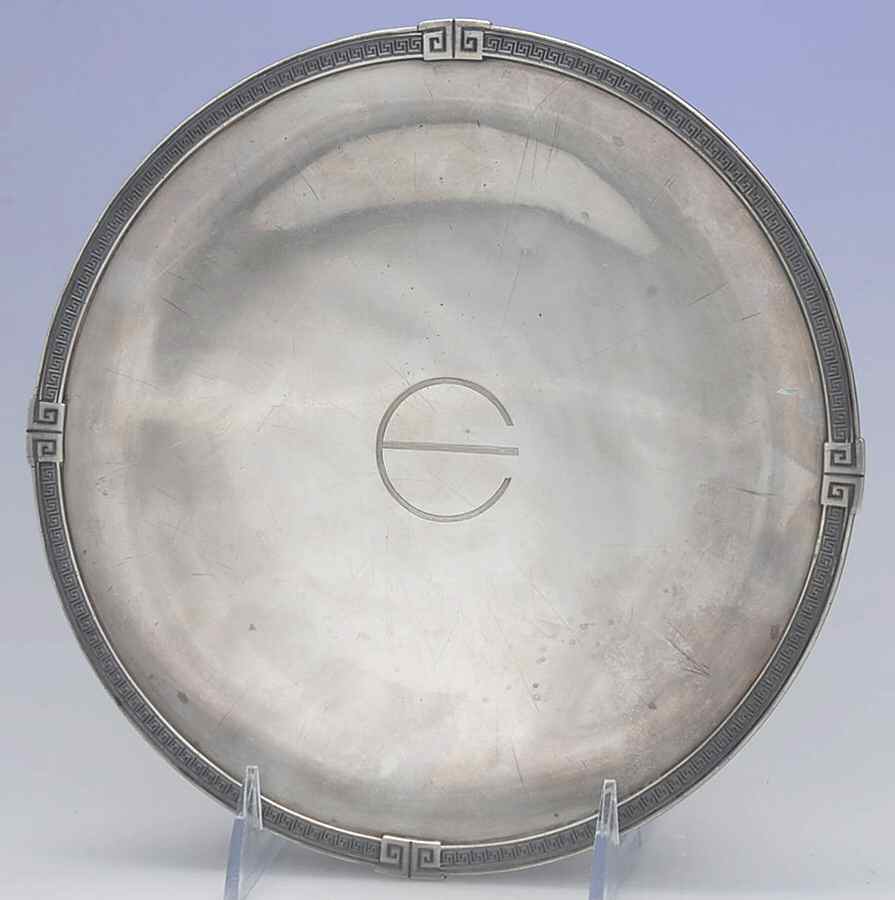 Etruscan (Sterling, Hollowware) 8" Footed Cake Plate by Gorham Silver-1
