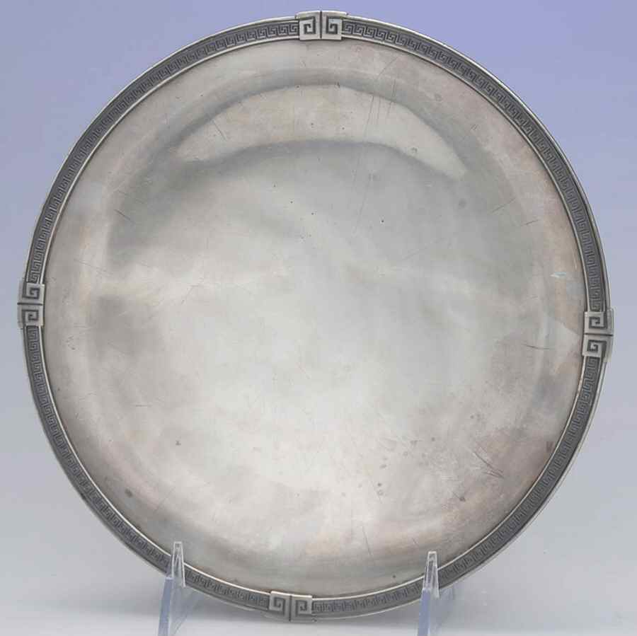 Etruscan (Sterling, Hollowware) 8" Footed Cake Plate by Gorham Silver-1