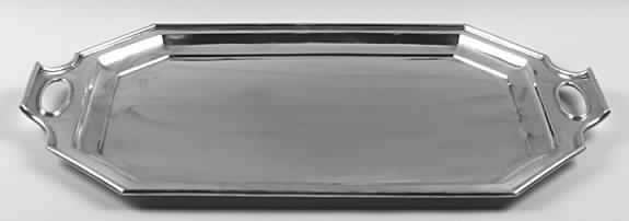 Fairfax (Sterling, Hollowware) Medium Sterling Waiter Tray by Gorham Silver-1