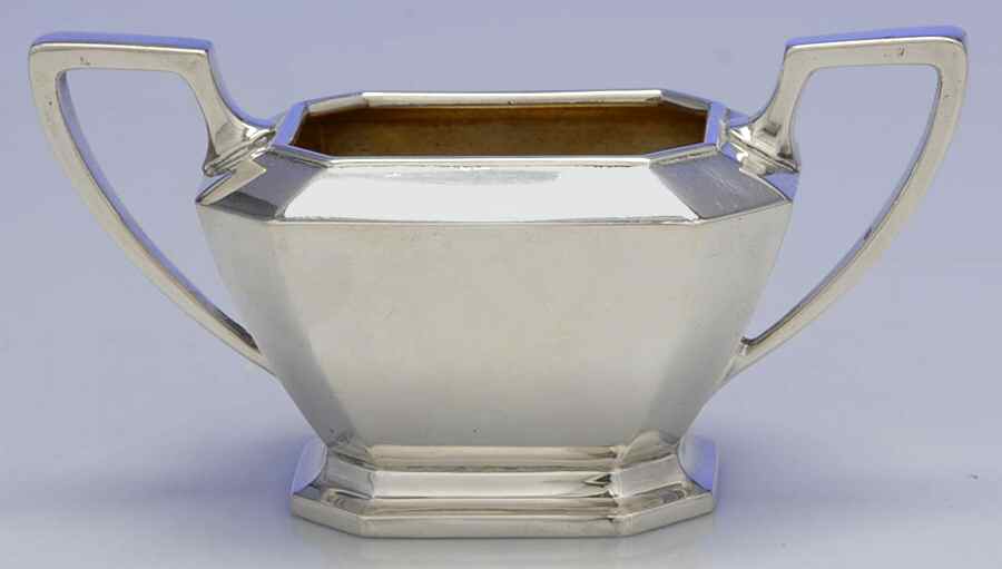 Fairfax (Sterling, Hollowware) Mini Open Sugar Bowl by Gorham Silver-1