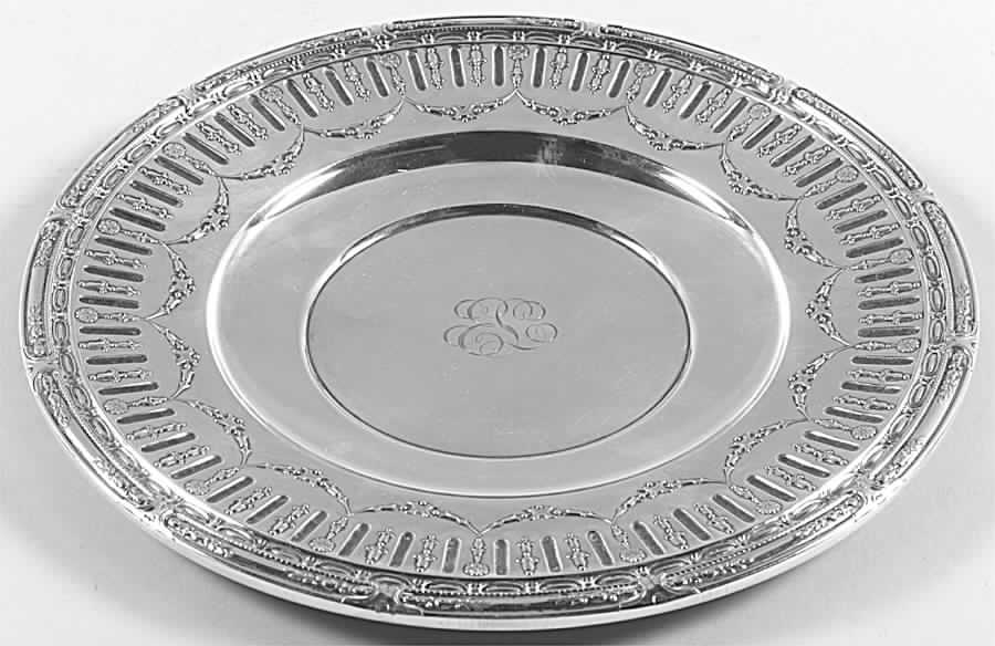 Marie Antoinette (Sterling, Hollowware) Sterling Sandwich Plate by Gorham Silver-1