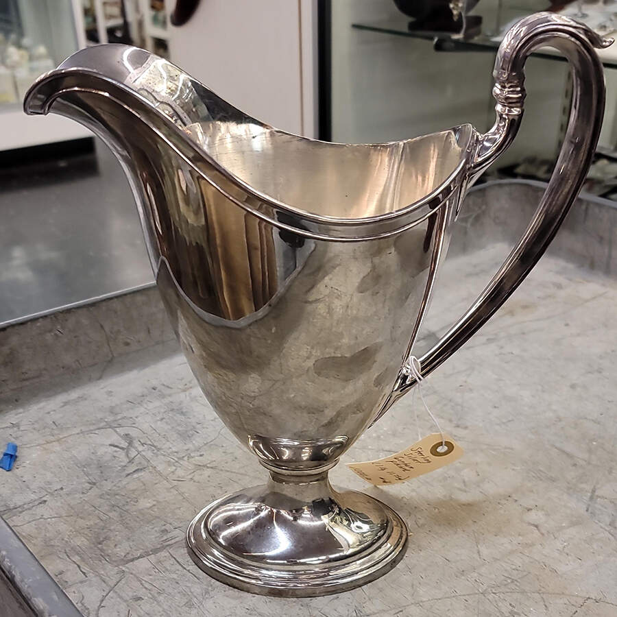 Portsmouth (Sterling, Hollowware) Sterling Water Pitcher by Gorham Silver-1