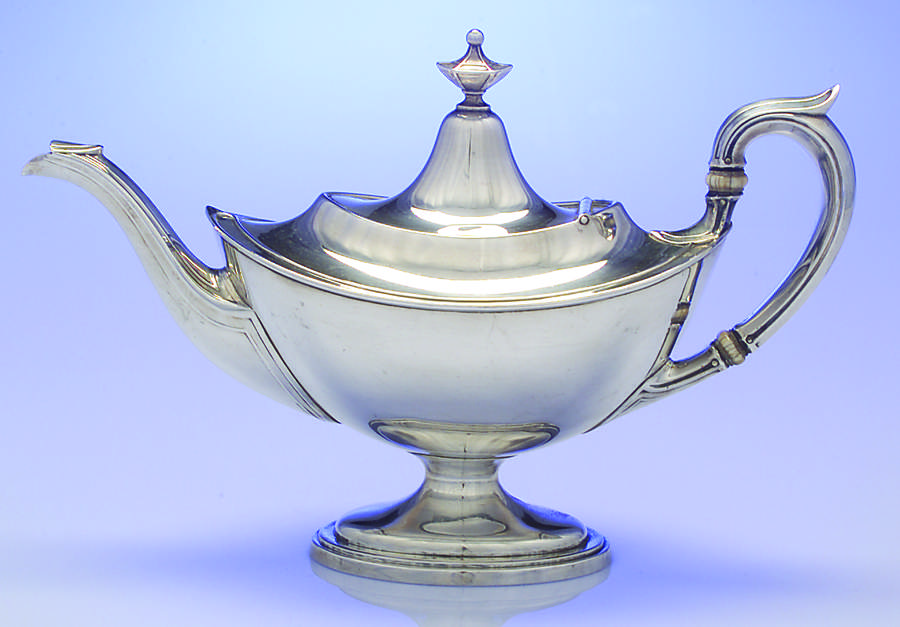 Portsmouth (Sterling, Hollowware) Teapot by Gorham Silver-1