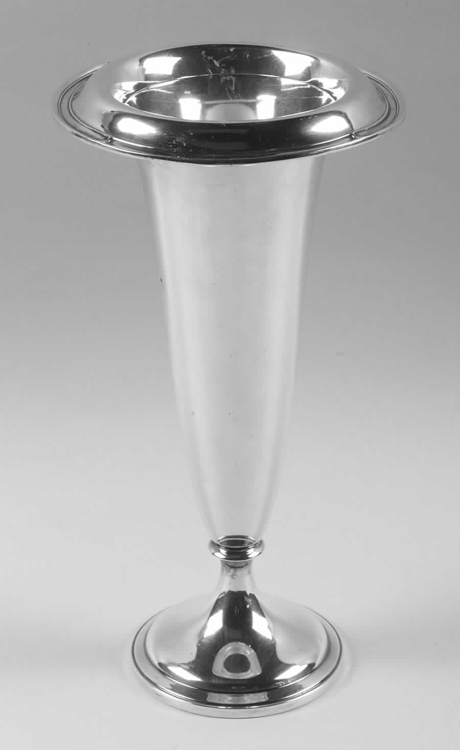 Portsmouth (Sterling, Hollowware) Sterling Trumpet Vase by Gorham Silver-1