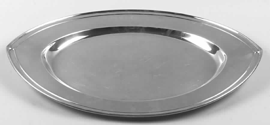 Portsmouth (Sterling, Hollowware) 18" Oval Serving Platter by Gorham Silver-1