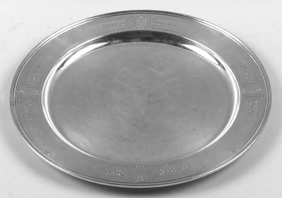 Princess Patricia (Sterling, Hollowware) 14" Round Tray by Gorham Silver-1
