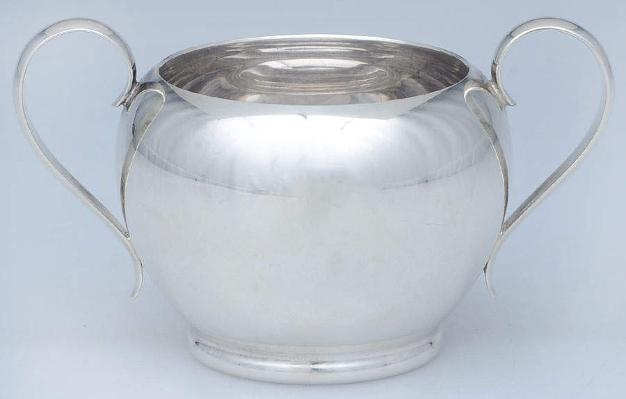 Puritan (Sterling, Hollowware) Mini Open Sugar Bowl by Gorham Silver-1
