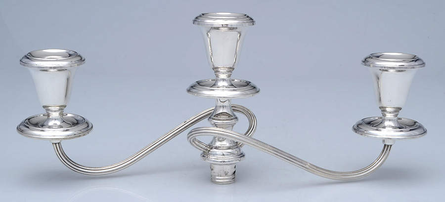 Puritan (Sterling, Hollowware) 3 Light Candelabra Branch by Gorham Silver-1
