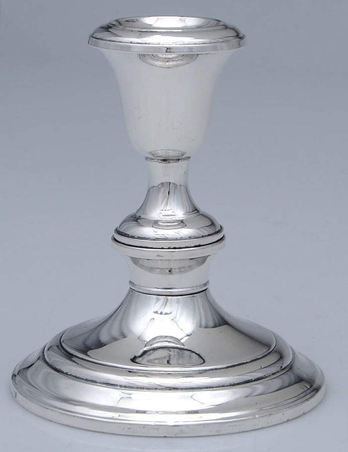 Puritan (Sterling, Hollowware) Weighted Candleholder by Gorham Silver-1