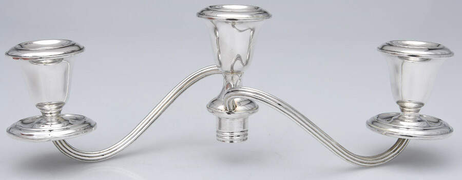 Puritan (Sterling, Hollowware) 3 Light Candelabra Branch by Gorham Silver-1