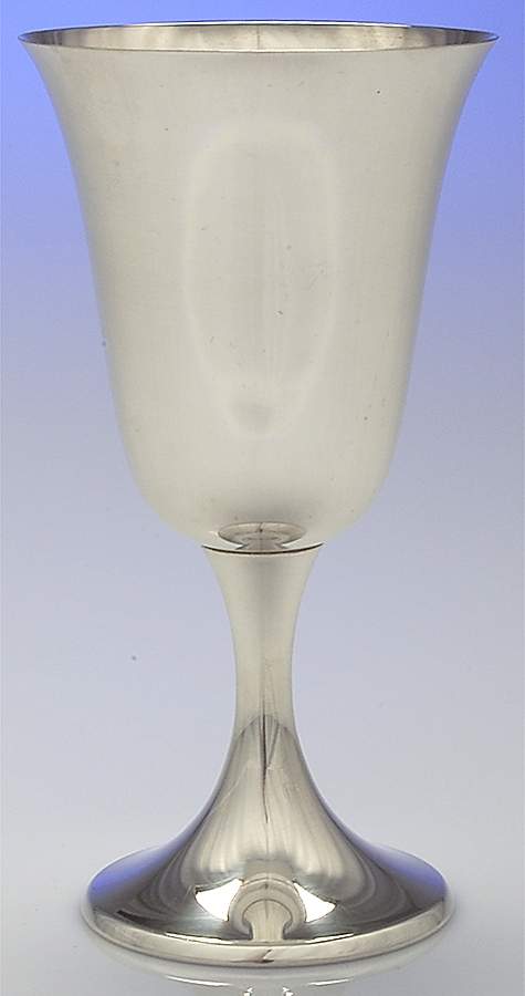 Puritan (Sterling, Hollowware) Water Goblet by Gorham Silver-1