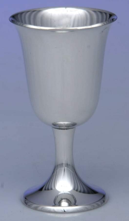 Puritan (Sterling, Hollowware) Sterling Wine Goblet by Gorham Silver-1