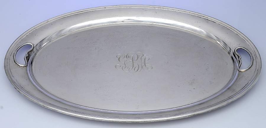 Puritan (Sterling, Hollowware) Large Waiter Tray by Gorham Silver-1