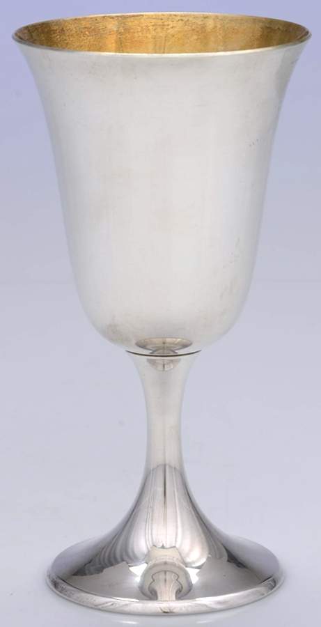 Puritan (Sterling, Hollowware) Water Goblet by Gorham Silver-1