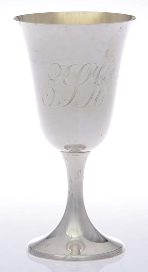 Puritan (Sterling, Hollowware) Water Goblet by Gorham Silver-1