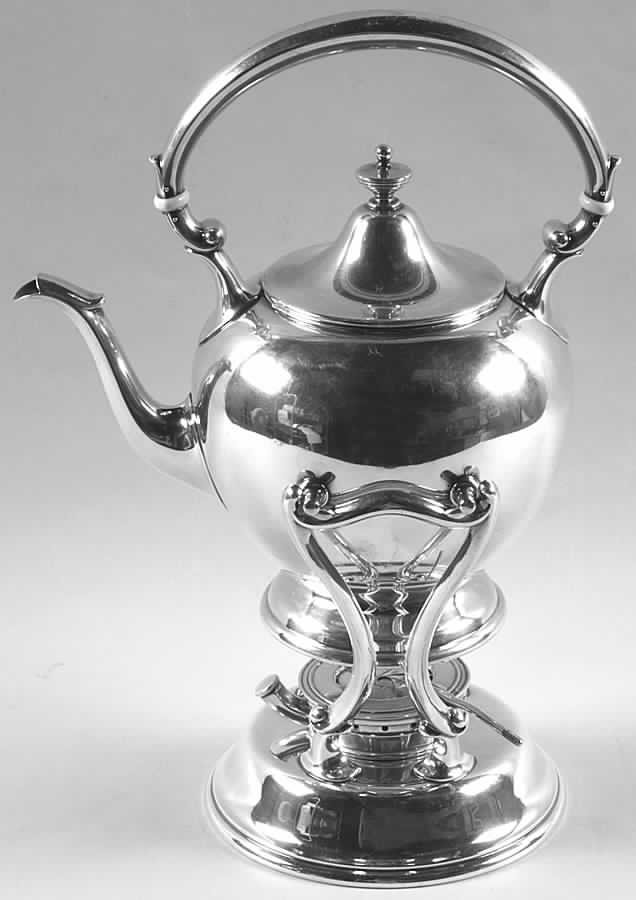 Puritan (Sterling, Hollowware) Kettle, Stand & Burner by Gorham Silver-1