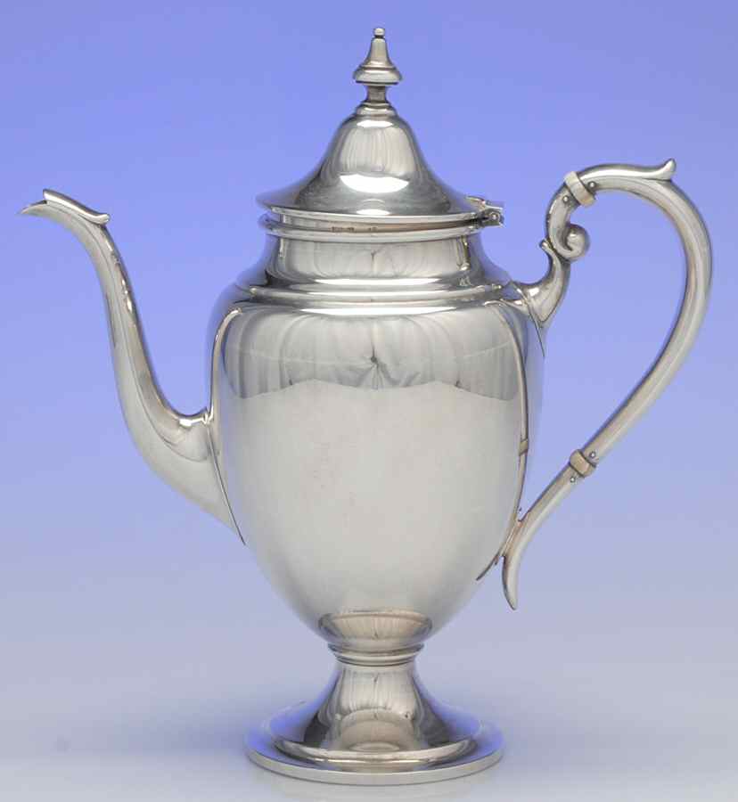 Puritan (Sterling, Hollowware) Coffee Pot by Gorham Silver-1