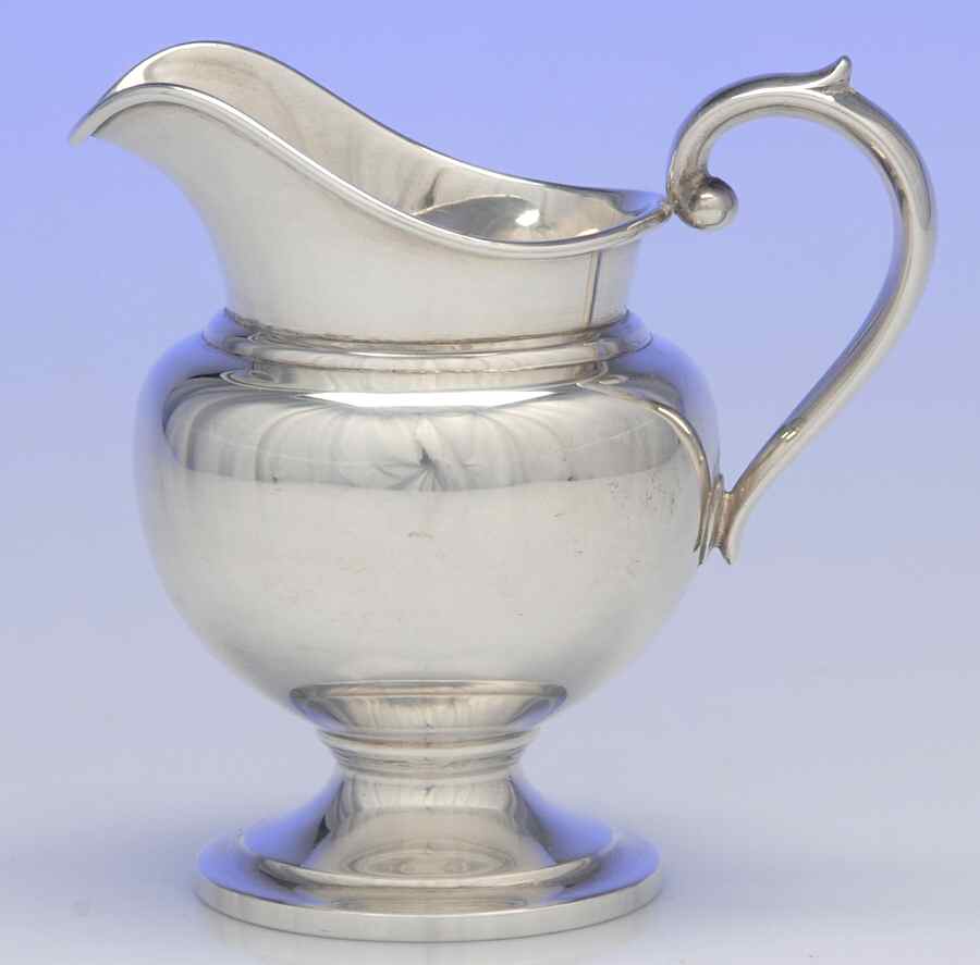 Puritan (Sterling, Hollowware) Creamer by Gorham Silver-1