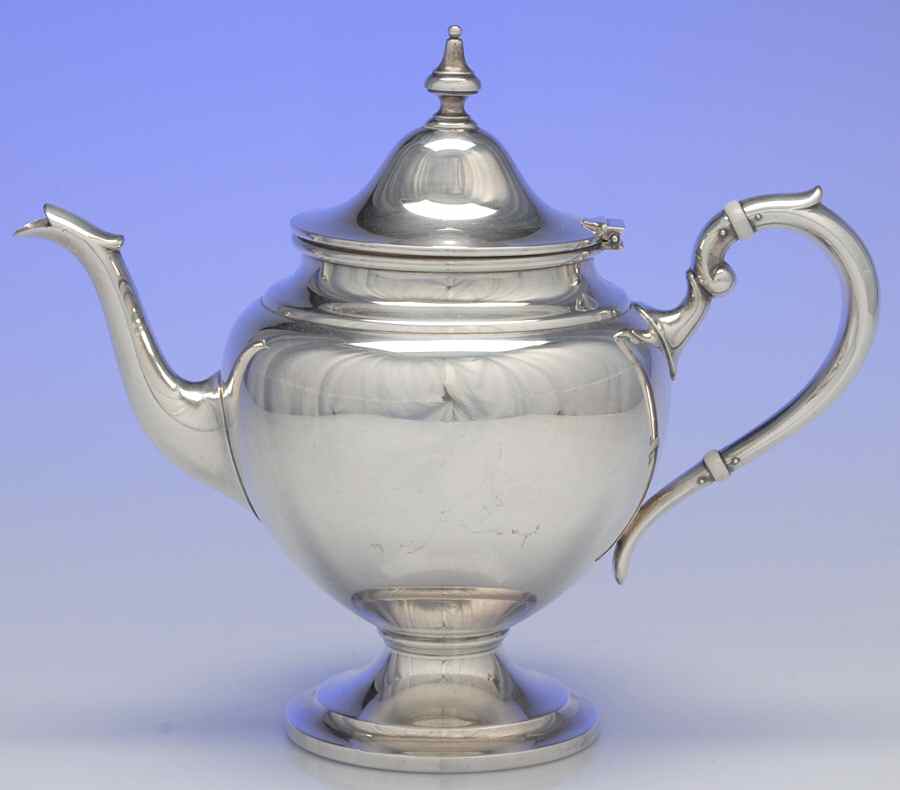 Puritan (Sterling, Hollowware) Teapot by Gorham Silver-1