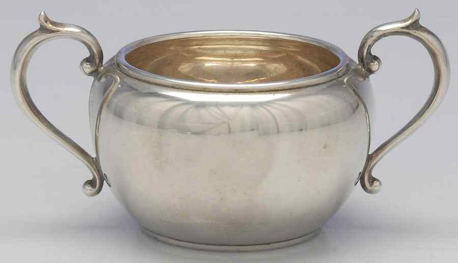 Puritan (Sterling, Hollowware) Mini Open Sugar Bowl by Gorham Silver-1