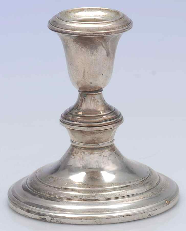 Puritan (Sterling, Hollowware) Weighted Candleholder by Gorham Silver-1