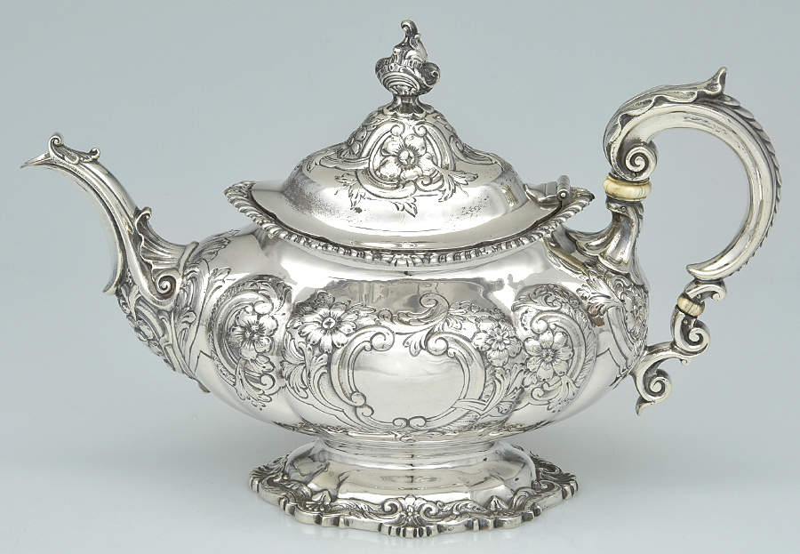 Cambridge (Sterling, 1899, Hollowware) Teapot by Gorham Silver-1