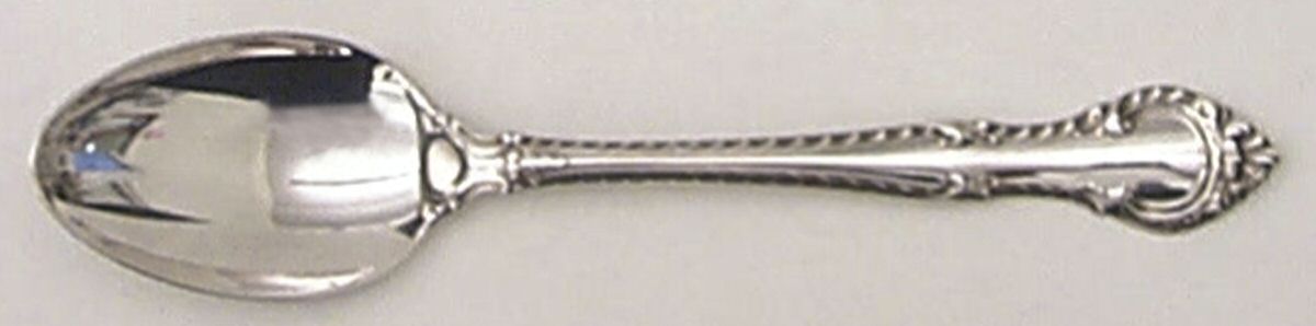 English Gadroon (Sterling, 1939, Monograms) Dessert/Oval Soup Spoon by Gorham Silver-1