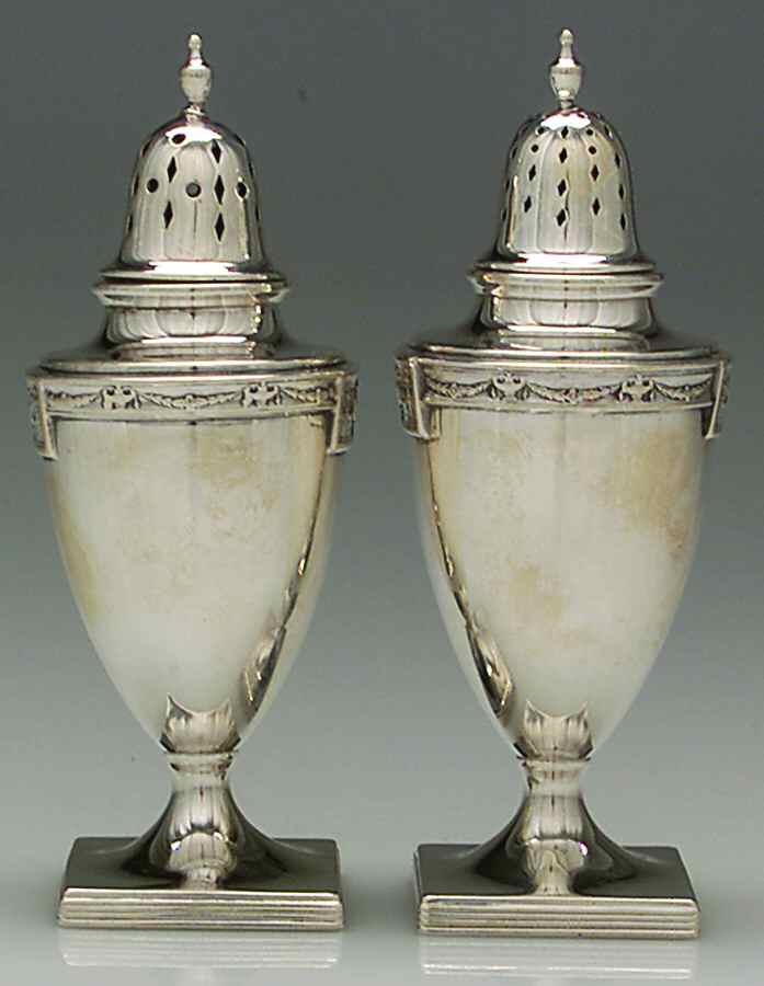 Lansdowne (Sterling, 1917, Hollowware) Salt and Pepper Set by Gorham Silver-1
