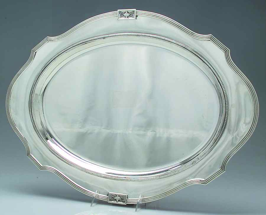 Lansdowne (Sterling, 1917, Hollowware) 21" Oval Serving Platter by Gorham Silver-1