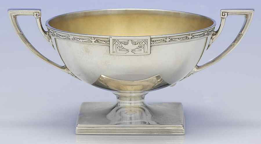 Lansdowne (Sterling, 1917, Hollowware) Mini Open Sugar Bowl by Gorham Silver-1