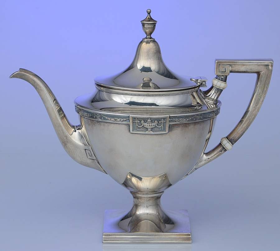 Lansdowne (Sterling, 1917, Hollowware) Teapot by Gorham Silver-1