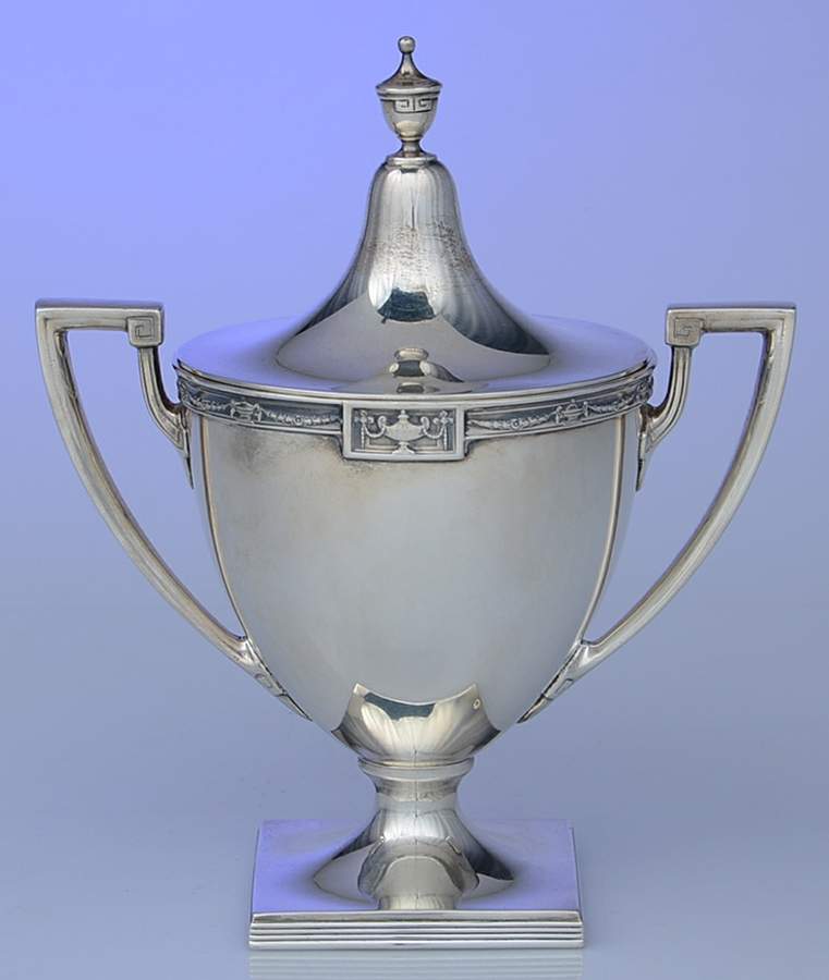 Lansdowne (Sterling, 1917, Hollowware) Sugar Bowl & Lid by Gorham Silver-1