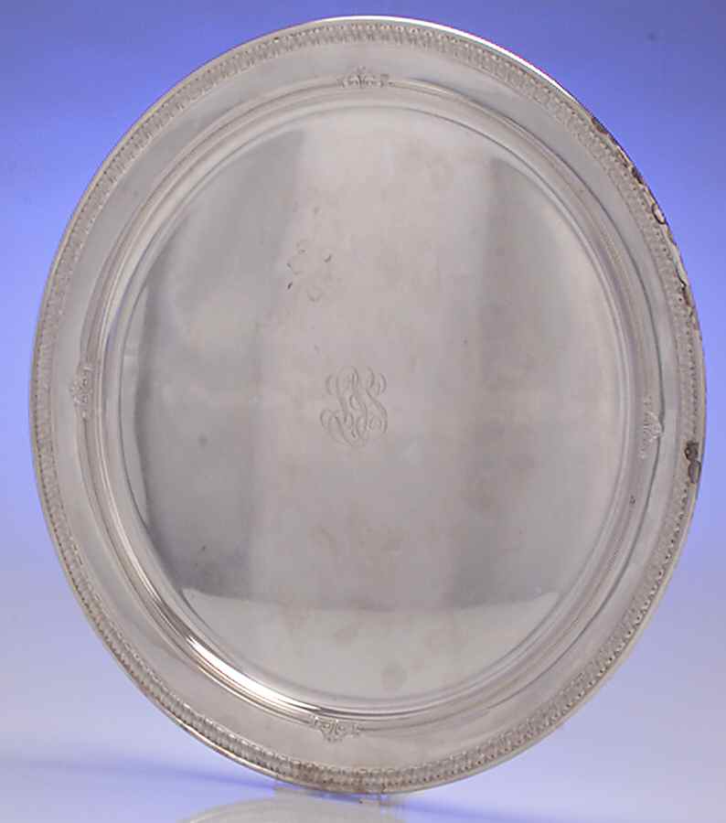 Shamrock V (Sterling, Hollowware) 14" Round Tray by Gorham Silver-1
