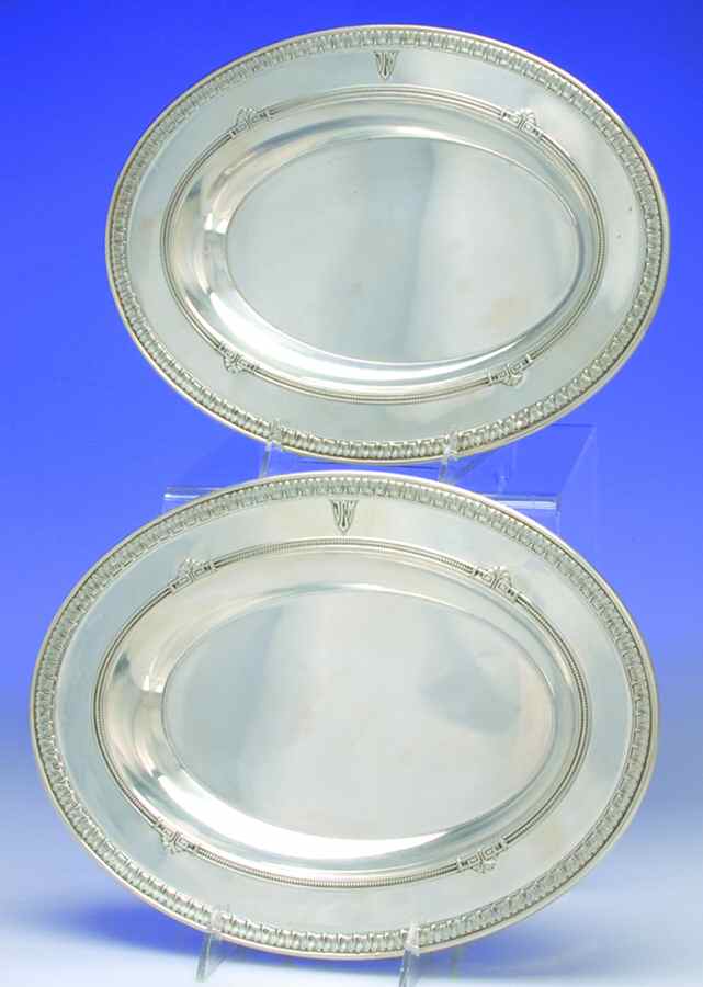 Shamrock V (Sterling, Hollowware) Set of 2 11" Oval Vegetable by Gorham Silver-1