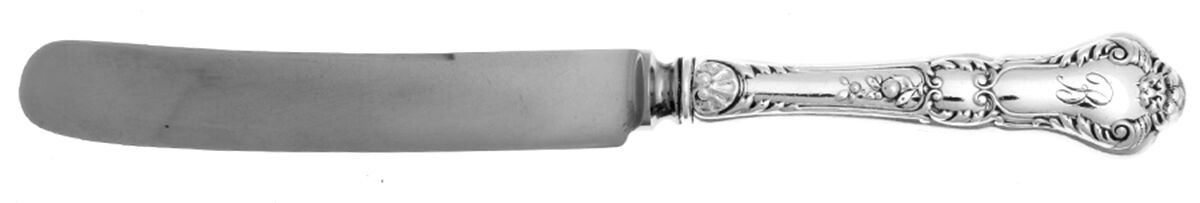 Baronial-Old (Sterling, 1898, No Monograms) Old French Hollow Knife with Bolster by Gorham Silver-1