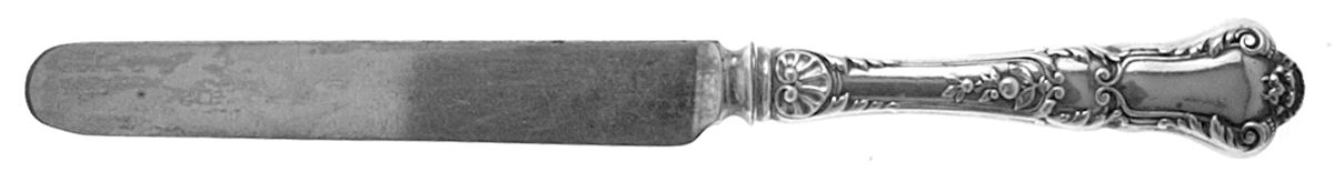 Baronial-Old (Sterling, 1898, Monograms)  Youth/Tea Knife with Silverplate Blade by Gorham Silver-1