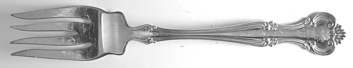 Cromwell (Sterling, 1900, Monograms) Individual Solid Fish Fork by Gorham Silver-1