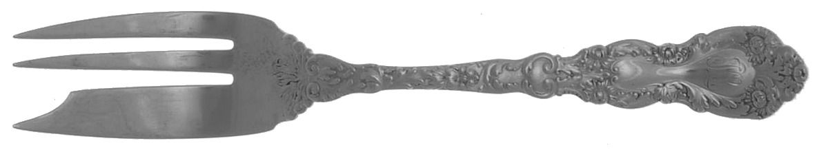 Imperial Chrysanthemum (Sterling, 1894, No Monos) Individual Pie Fork by Gorham Silver-1