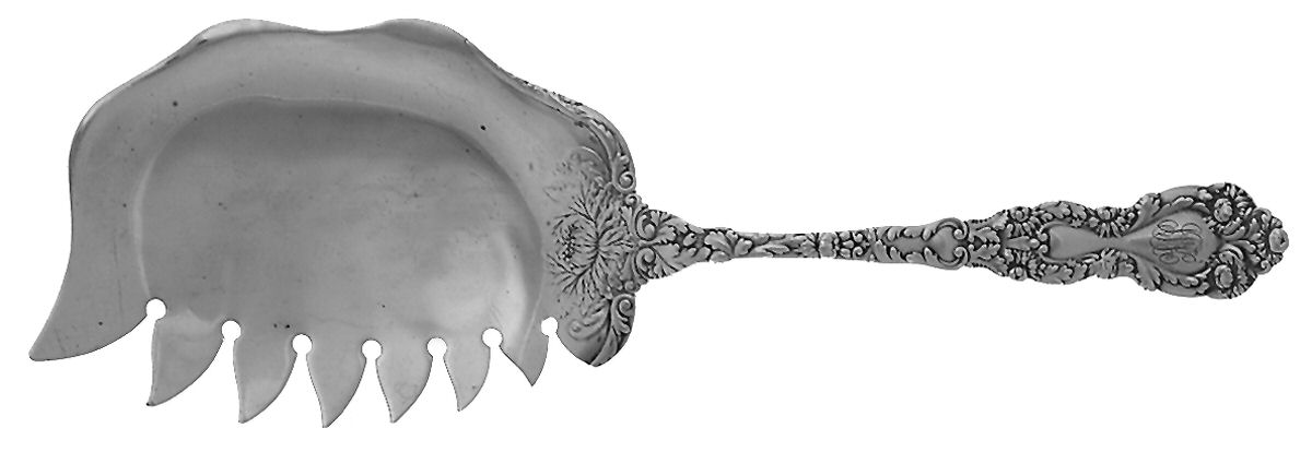 Imperial Chrysanthemum (Sterling, Mono) Entree/Macaroni/Oyster Server by Gorham Silver-1