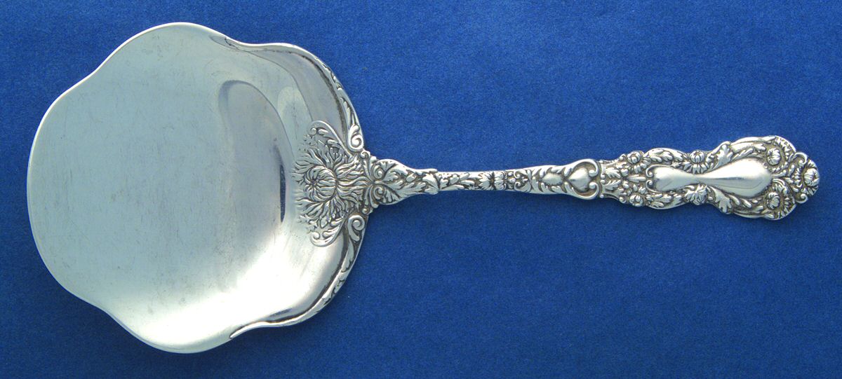 Imperial Chrysanthemum (Sterling, Mono) Solid Waffle Server by Gorham Silver-1