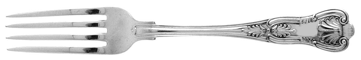 Kings (Silverplate, 1890, Monograms) Fork by Gorham Silver-1
