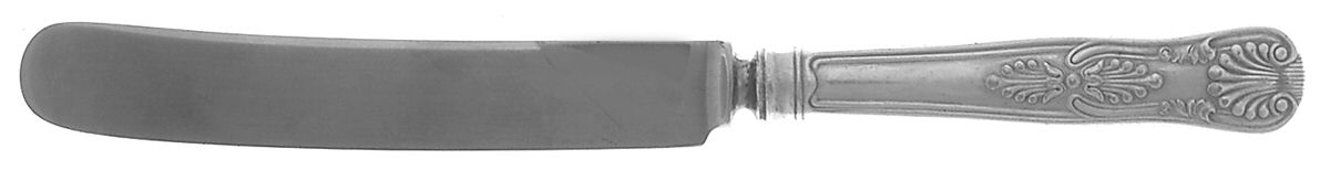 Kings (Silverplate, 1890, Monograms) Old French Hollow Knife with Bolster by Gorham Silver-1