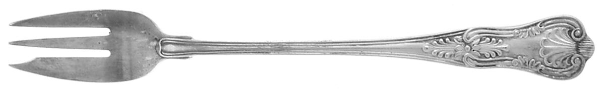Kings (Silverplate, 1890, Monograms) Cocktail/Seafood Fork by Gorham Silver-1