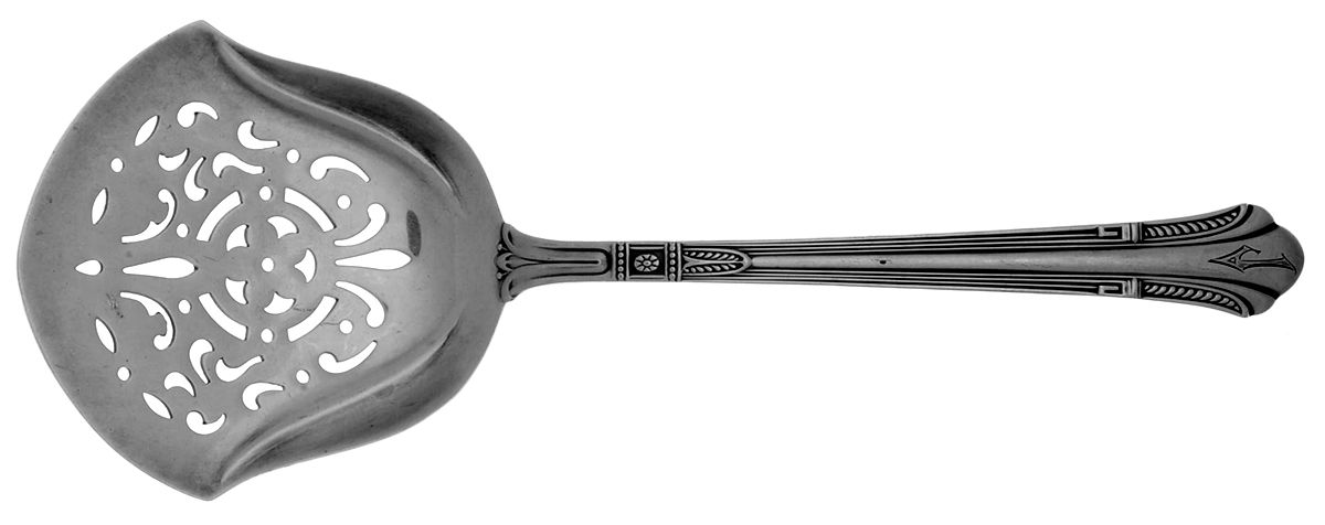 Shamrock V (Sterling, 1931) Solid Bon Bon Spoon with Pierced Bowl by Gorham Silver-1