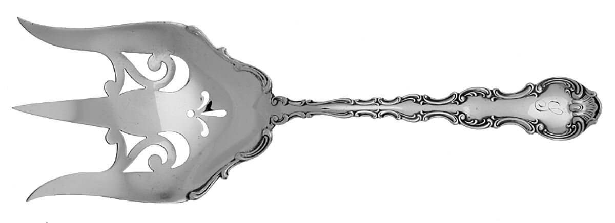 Strasbourg (Sterling, Lion-Anchor-G, 1897) Solid Toast Serving Fork by Gorham Silver-1