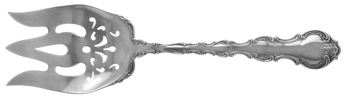 Strasbourg (Sterling, Lion-Ancr-G, 1897, Mono) Solid Salad Serving Fork by Gorham Silver-1
