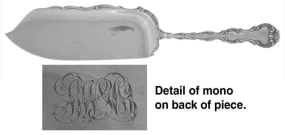 Strasbourg (Sterling, Lion-Ancr-G, 1897, Mono) Small Solid Fish Serving Knife by Gorham Silver-1